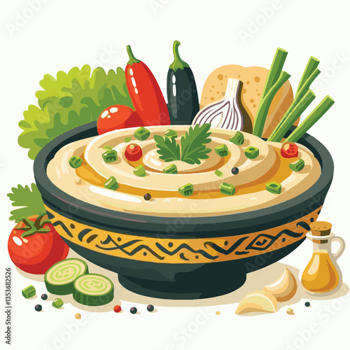 cuisine, eggplant, food, arabic, appetizer, vegetarian, traditional, babaganoush, hummus, turkish, dip, vegetable, lebanese, mediterranean, parsley, ganoush, snack, baba, arabian, healthy, aubergine, 