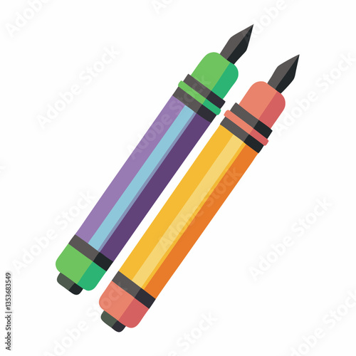 dual tip brush markers for artistic notes 