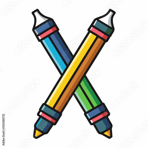 dual tip brush markers for artistic notes 