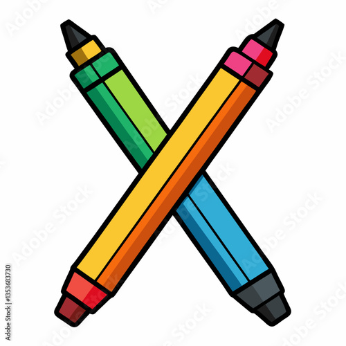 dual tip brush markers for artistic notes 