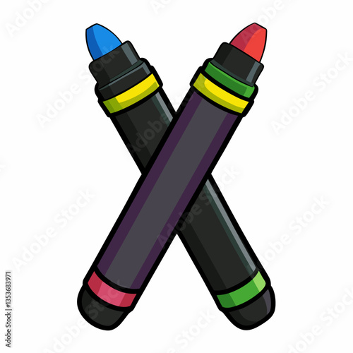 dual tip brush markers for artistic notes 