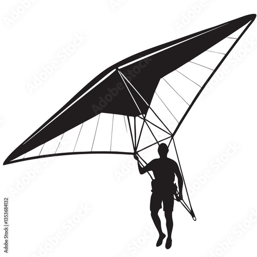 Hang Glider Silhouette
