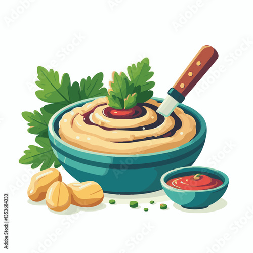 cuisine, eggplant, food, arabic, appetizer, vegetarian, traditional, babaganoush, hummus, turkish, dip, vegetable, lebanese, mediterranean, parsley, ganoush, snack, baba, arabian, healthy, aubergine, 