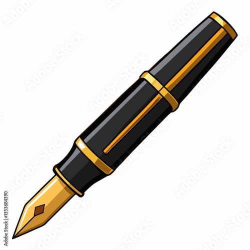 refillable fountain pen with elegant design 