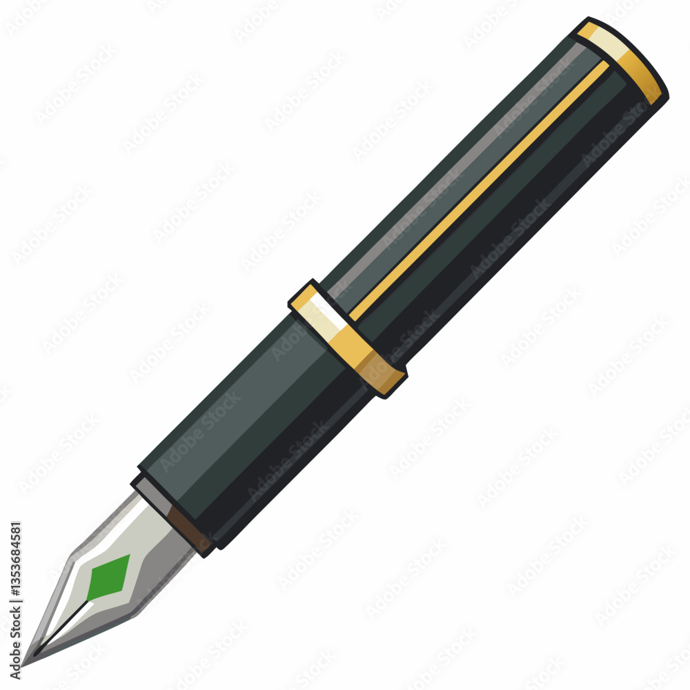 refillable fountain pen with elegant design refillable fountain pen with elegant design