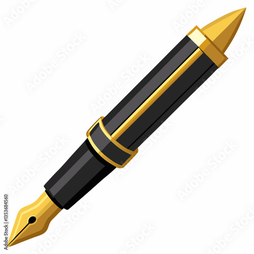 refillable fountain pen with elegant design 