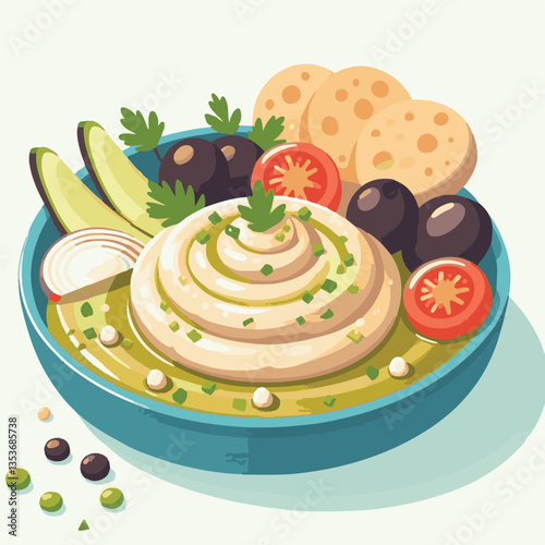 cuisine, eggplant, food, arabic, appetizer, vegetarian, traditional, babaganoush, hummus, turkish, dip, vegetable, lebanese, mediterranean, parsley, ganoush, snack, baba, arabian, healthy, aubergine, 