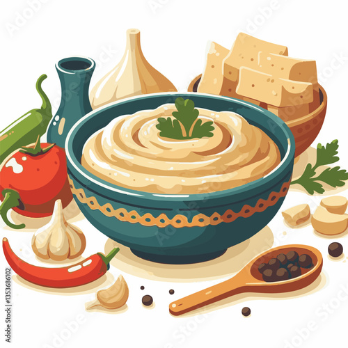 cuisine, eggplant, food, arabic, appetizer, vegetarian, traditional, babaganoush, hummus, turkish, dip, vegetable, lebanese, mediterranean, parsley, ganoush, snack, baba, arabian, healthy, aubergine, 