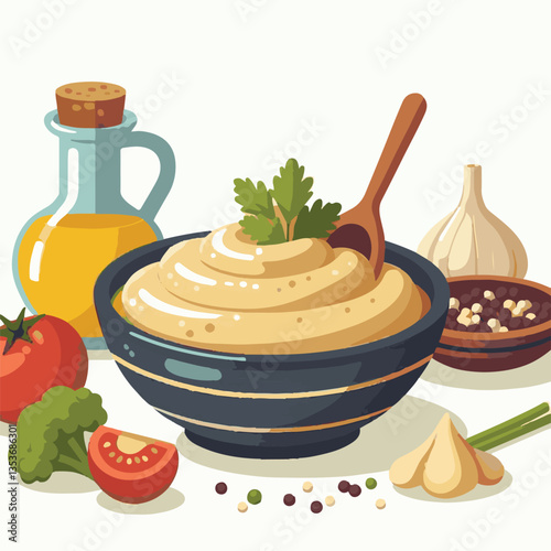 cuisine, eggplant, food, arabic, appetizer, vegetarian, traditional, babaganoush, hummus, turkish, dip, vegetable, lebanese, mediterranean, parsley, ganoush, snack, baba, arabian, healthy, aubergine, 