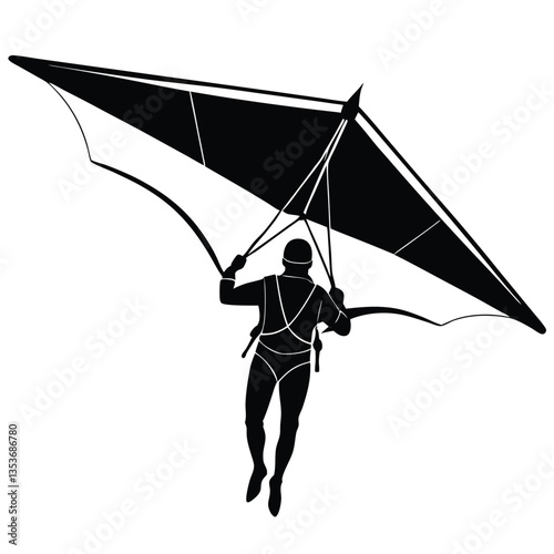 Silhouettes Hang Glider