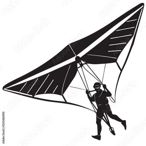 Silhouettes Hang Glider