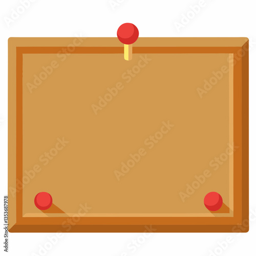 large cork bulletin board with push pins