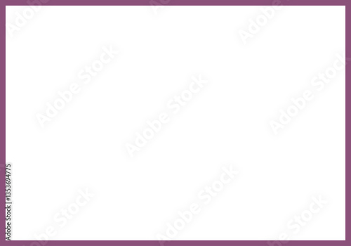 Marco rectangular de trazo morado en fondo blanco
