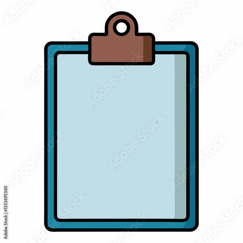 foldable clipboard with a strong metal clip