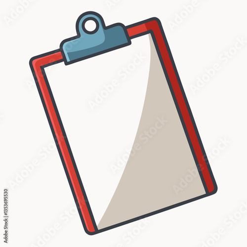 foldable clipboard with a strong metal clip