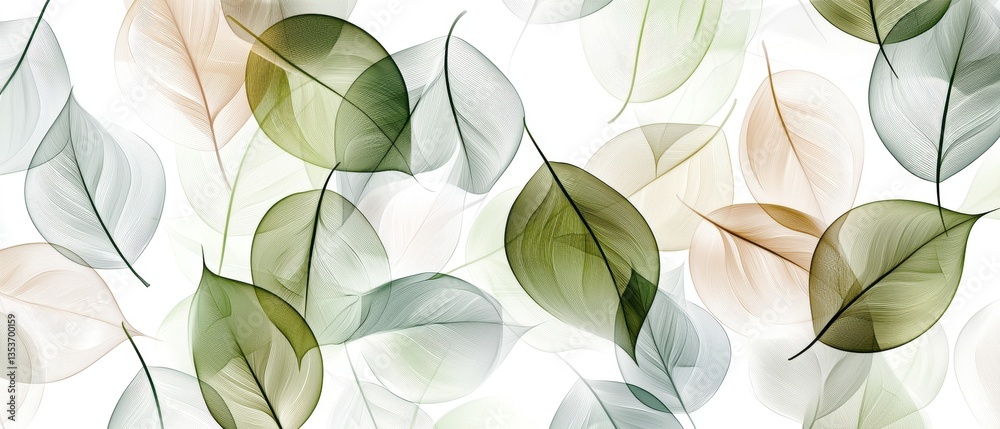 Translucent Leaves Pattern Translucent Leaves Pattern