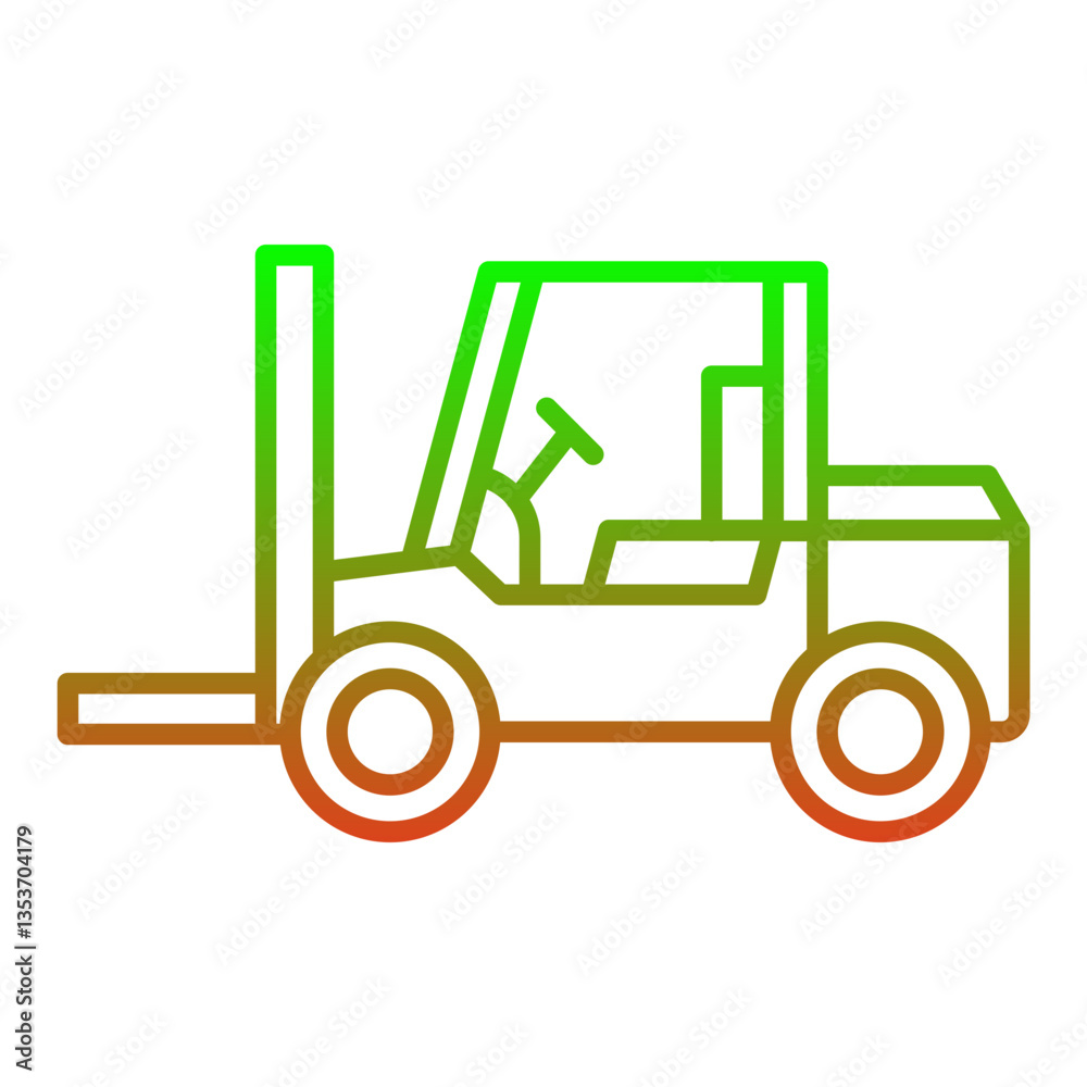 Fototapeta premium Forklift Icon