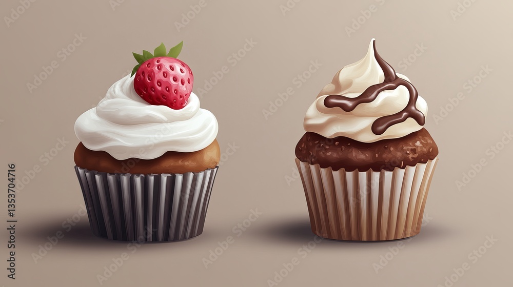 Realistic Cupcakes – A Tempting Assortment of Sweets, Desserts & Muffins Realistic Cupcakes – A Tempting Assortment of Sweets, Desserts & Muffins