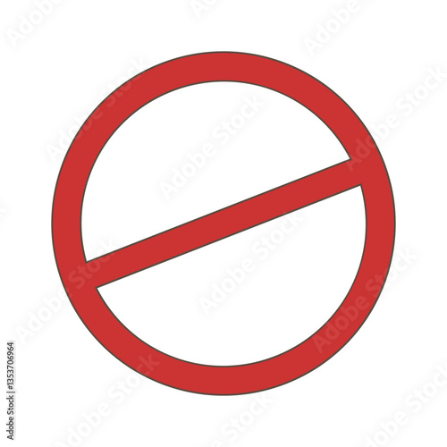 Free Download A red circle with a white line in the middle. The circle is a no smoking sign. The red color of the sign is bold and eye-catching - GFXLoad