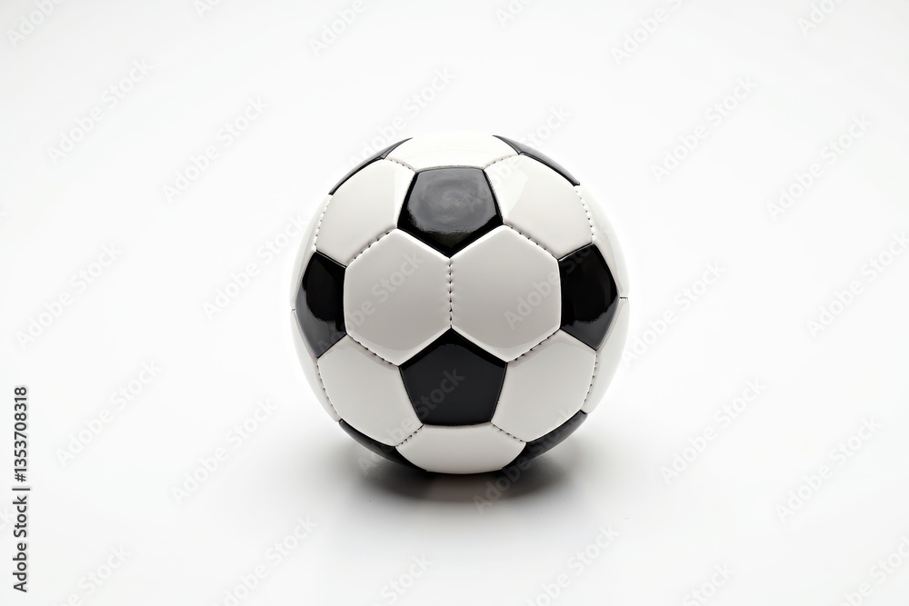 A single football sits on a plain background