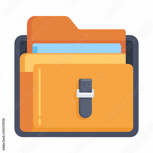 sturdy document folder with secure clasps