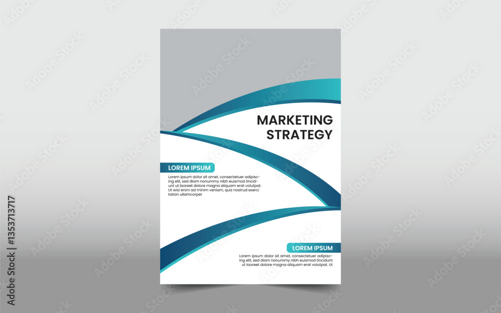 Fototapeta premium Modern Corporate Flyer Design Template