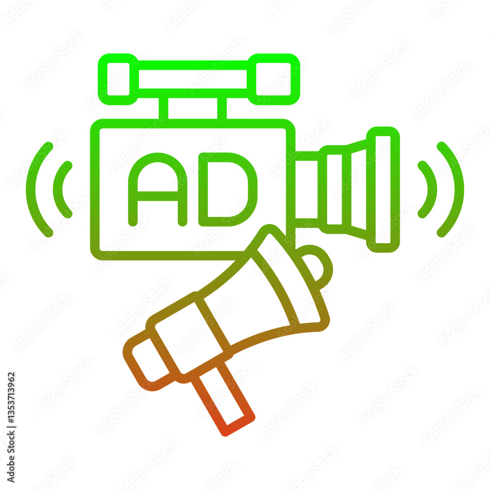 Live streaming Icon Live streaming Icon