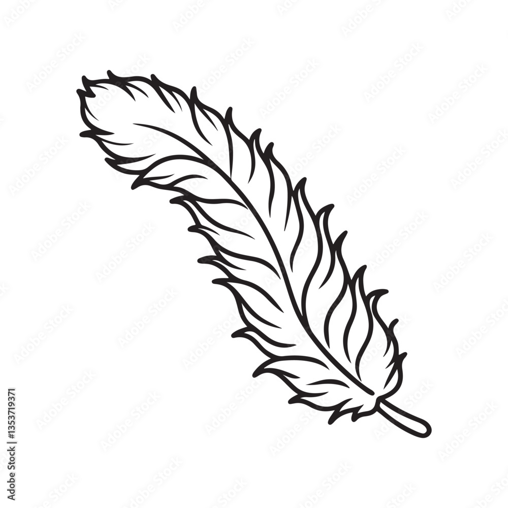 Fototapeta premium feather icon