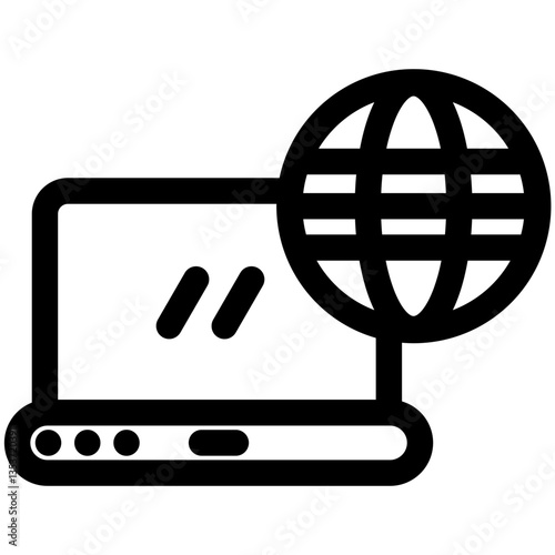 Digital nomad icon