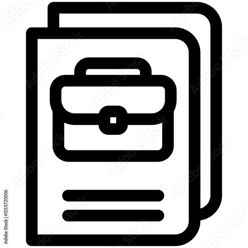 Work visa icon