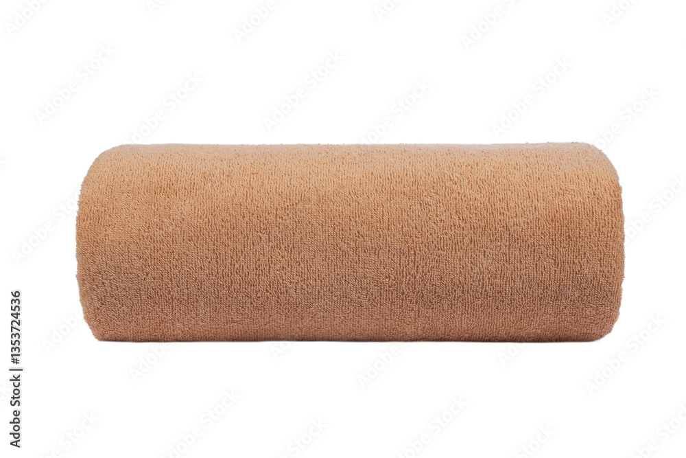 Obraz premium terry bath towels and sheets made of cotton, clipping isolate on a transparent background