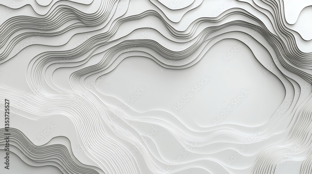 Abstract wavy lines on a textured background in monochrome tones. Abstract wavy lines on a textured background in monochrome tones.