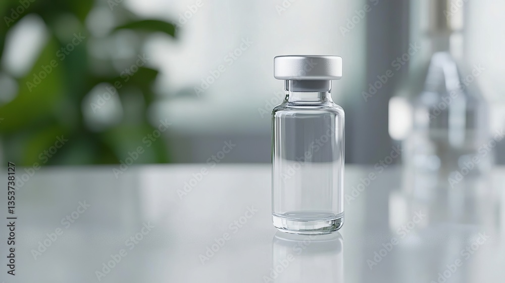 Close-up of a vaccine vial on a sterile table with medical equipment, representing healthcare innovation, medical research, and public health discussions.
Close-up of a vaccine vial on a sterile table with medical equipment, representing healthcare innovation, medical research, and public health discussions.