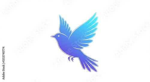 Blue Bird in Flight Peace Freedom Hope Nature