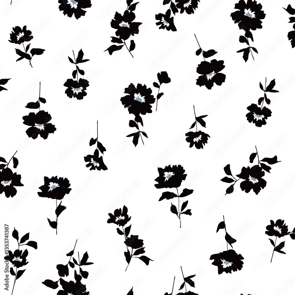 Fototapeta premium Abstract floral pattern perfect for textile design,