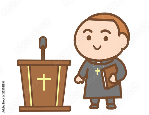 Priest for clip art