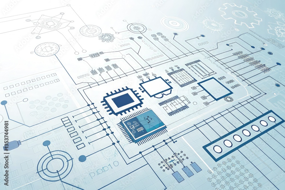 High-tech Circuit Board Design With Intricate Details Generative AI High-tech Circuit Board Design With Intricate Details Generative AI
