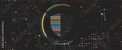 Cyber security circuit technology background