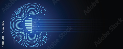 Cyber security circuit technology background