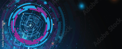 Cyber security circuit technology background