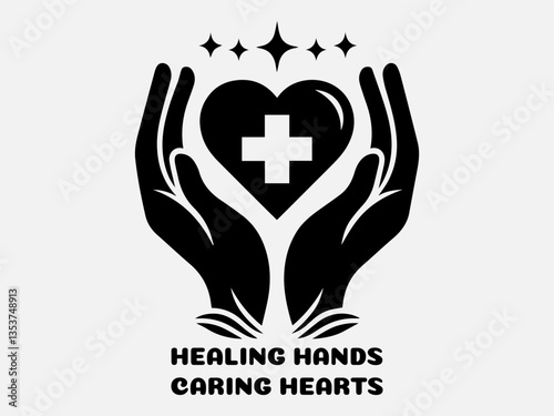 National Nurses Day Silhouette Vector Illustration