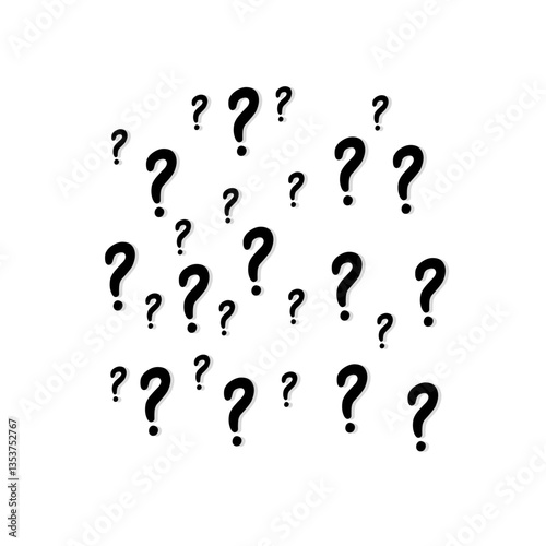 question mark pattern background