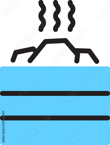 Sauna symbol line icon