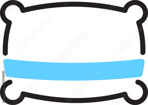 Pillow line icon