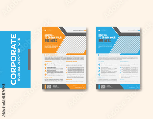 Corporate flyer design template