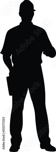 Wallpaper Mural mine worker silhouette Torontodigital.ca