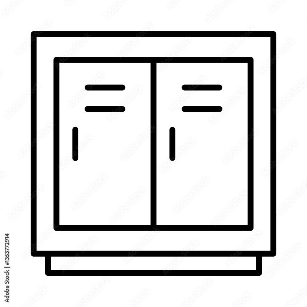 School Locker Icon School Locker Icon