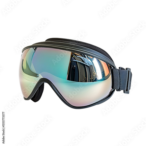 Stylish snow goggles with mirrored lenses, perfect for skiing and winter sports. Durable, scratch-resistant design ensures high performance and clear vision on slopes.