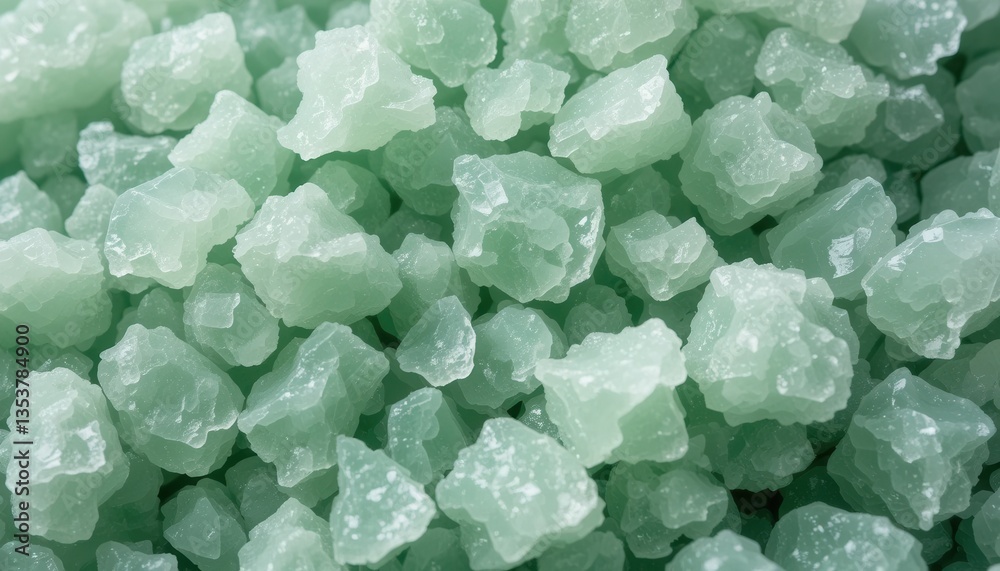 Naturally Green Rock Salt Crystals Organic Texture and Subtle Hues Naturally Green Rock Salt Crystals Organic Texture and Subtle Hues