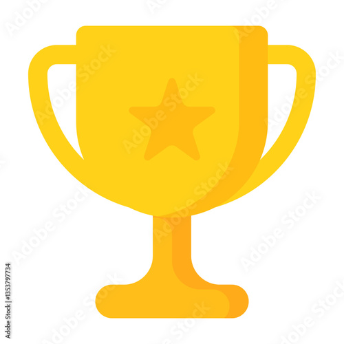 Trophy icon. Winner cup icon